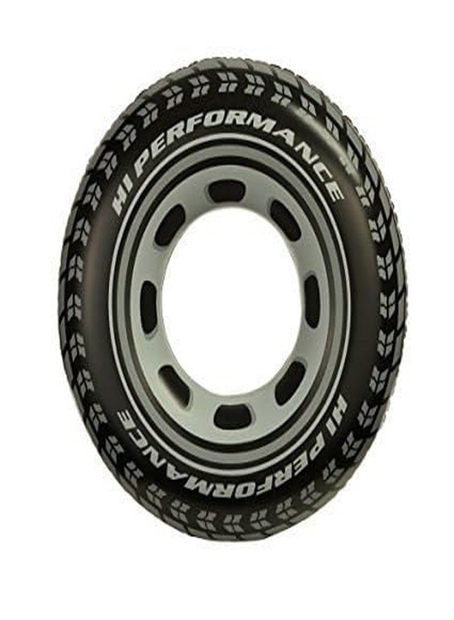 KPS Swimming Ring Tire | Inflatable Pool Float Summer Tube | Anti Flip Tube for Water Fun/Beach Party | Round Shaped Pool Ring | for Water Activity (Pack of 1,Multicolor)(80cm) - Image 1